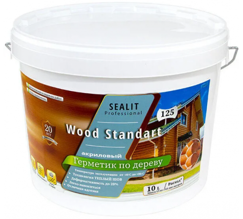 Купить ГЕРМЕТИК - Sealit Wood Standart для профессиональных работ с деревянными домами 5 л в Воронеже, Воронежская область