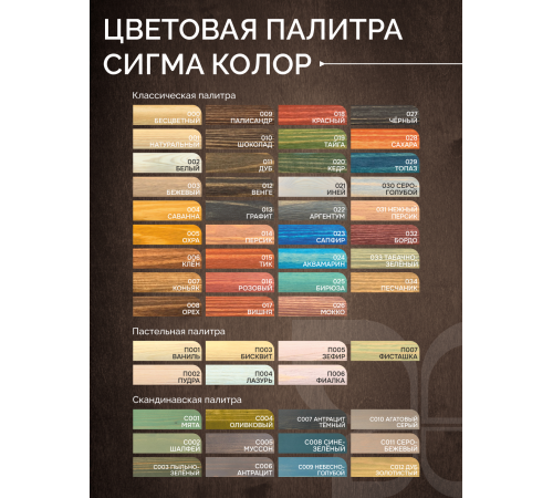 Приобрести МАСЛО С ТВЕРДЫМ ВОСКОМ «СИГМА-ДЕКОР ПРЕМИУМ» в Воронеже, Воронежская область