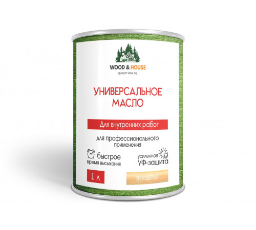 Приобрести ЦВЕТНОЕ УНИВЕРСАЛЬНОЕ МАСЛО WOOD & HOUSE Серия ПРОФИ в Воронеже, Воронежская область